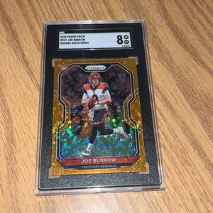 Joe Burrow rookie Panini Prizm orange disco